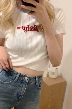 Y2K Baby Crop Top - Retro 90s Grunge, Summer Outfits, Pastel Goth, Hip Hop Fashion
