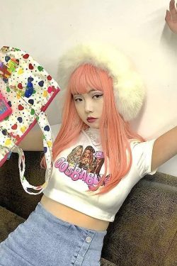 Y2K Baby Crop Top - Retro 90s Grunge, Summer Y2K Outfits, Pastel Goth, Y2K Club Fashion