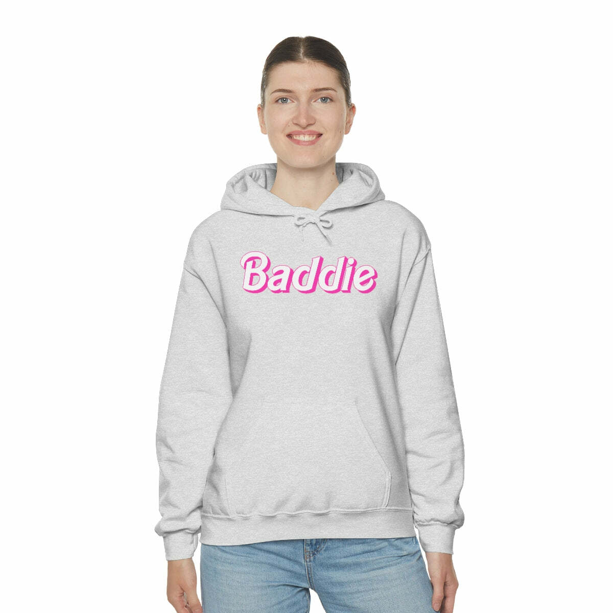 Y2K Baddie Barbie Hooded Sweatshirt - Retro 90s Grunge, Y2K Summer, Pastel Goth, Y2