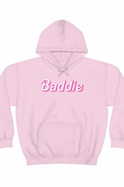 Y2K Baddie Barbie Hooded Sweatshirt - Retro 90s Grunge, Y2K Summer, Pastel Goth, Y2