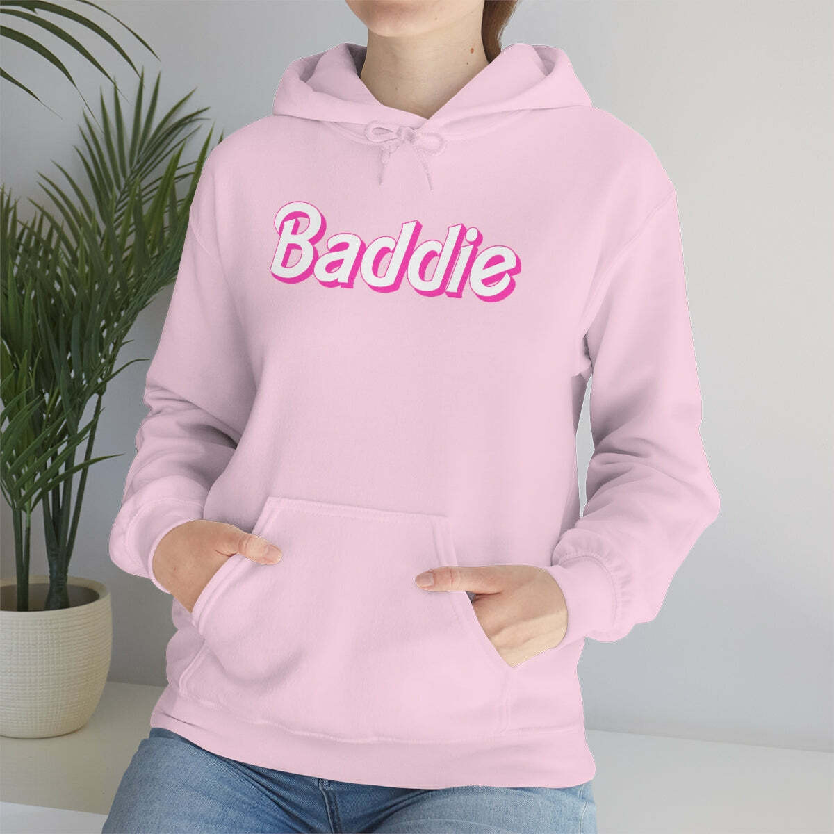 Y2K Baddie Barbie Hooded Sweatshirt - Retro 90s Grunge, Y2K Summer, Pastel Goth, Y2