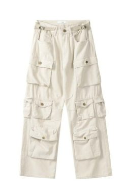 Y2K Baggy Blue Washed Cargo Pants - Retro 90s Grunge Summer Outfit, Y2K Fashion Essentials