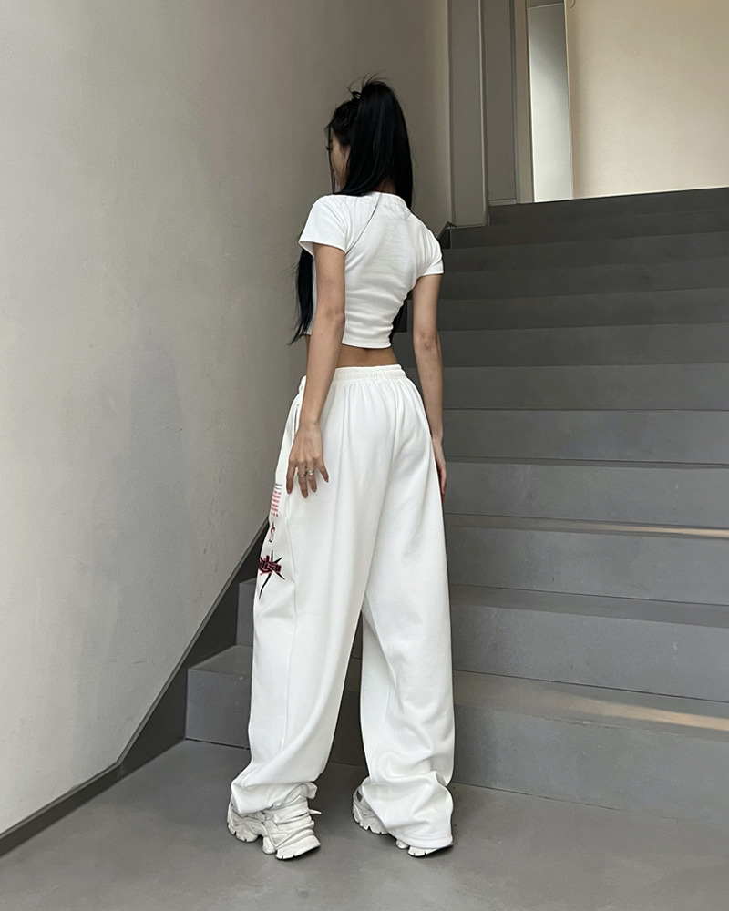 Y2K Baggy Sweatpants - Retro 90s Grunge, Summer Y2K Outfits, Pastel Goth, Hip Hop Fashion