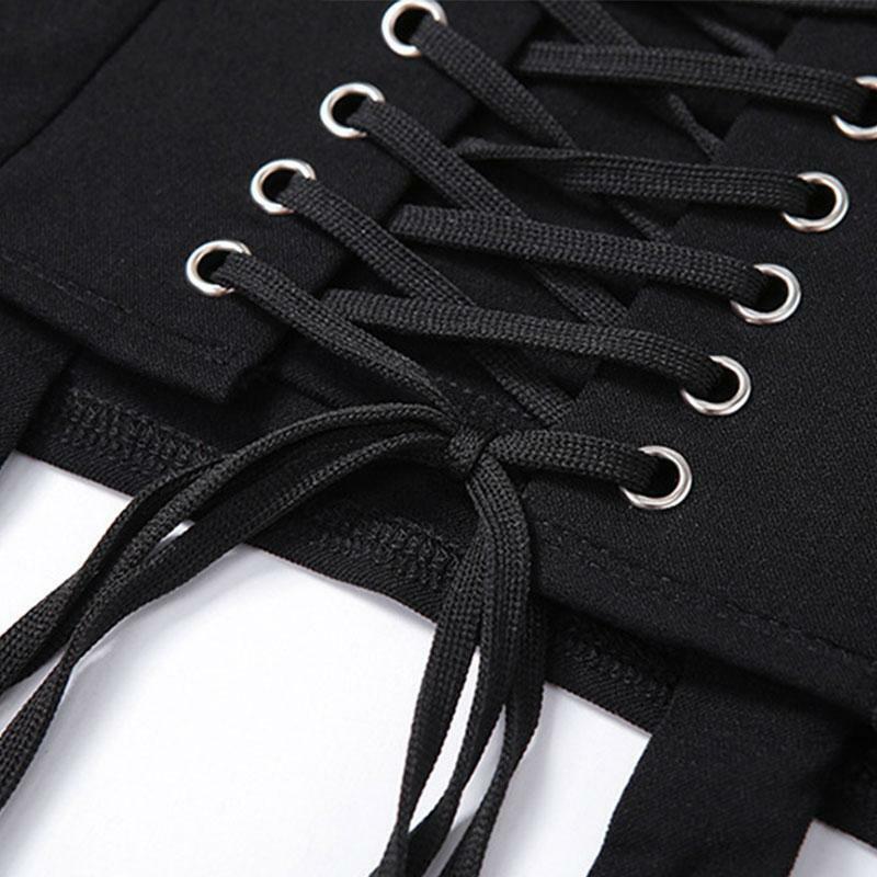 Y2K Bandage Lace Up Skirt - 90s Grunge, Retro, Pastel Goth, Summer & Party Outfits