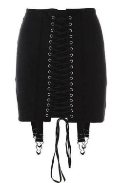 Y2K Bandage Lace Up Skirt - 90s Grunge, Retro, Pastel Goth, Summer & Party Outfits