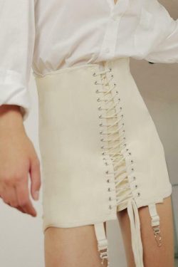 Y2K Bandage Lace Up Skirt - 90s Grunge, Retro, Pastel Goth, Summer & Party Outfits