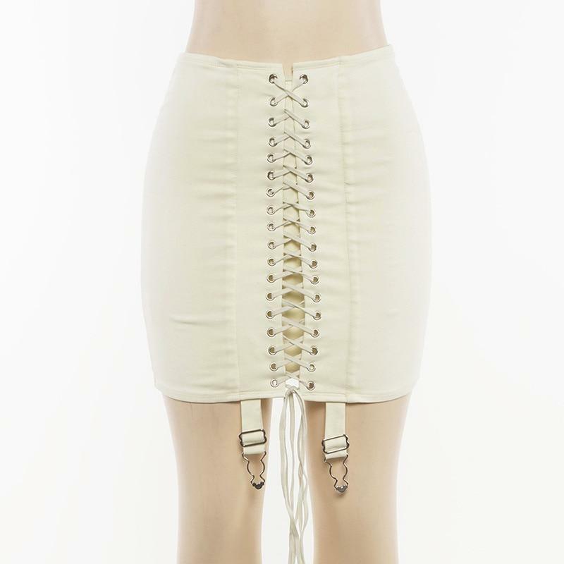 Y2K Bandage Lace Up Skirt - 90s Grunge, Retro, Pastel Goth, Summer & Party Outfits