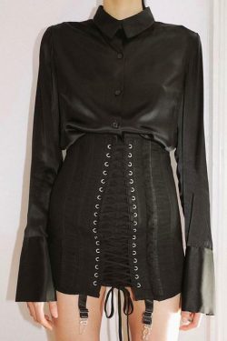 Y2K Bandage Lace Up Skirt - 90s Grunge, Retro, Pastel Goth, Summer & Party Outfits