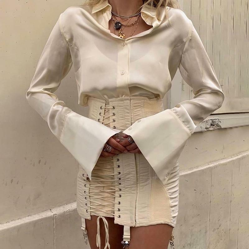 Y2K Bandage Lace Up Skirt - 90s Grunge, Retro, Pastel Goth, Summer & Party Outfits