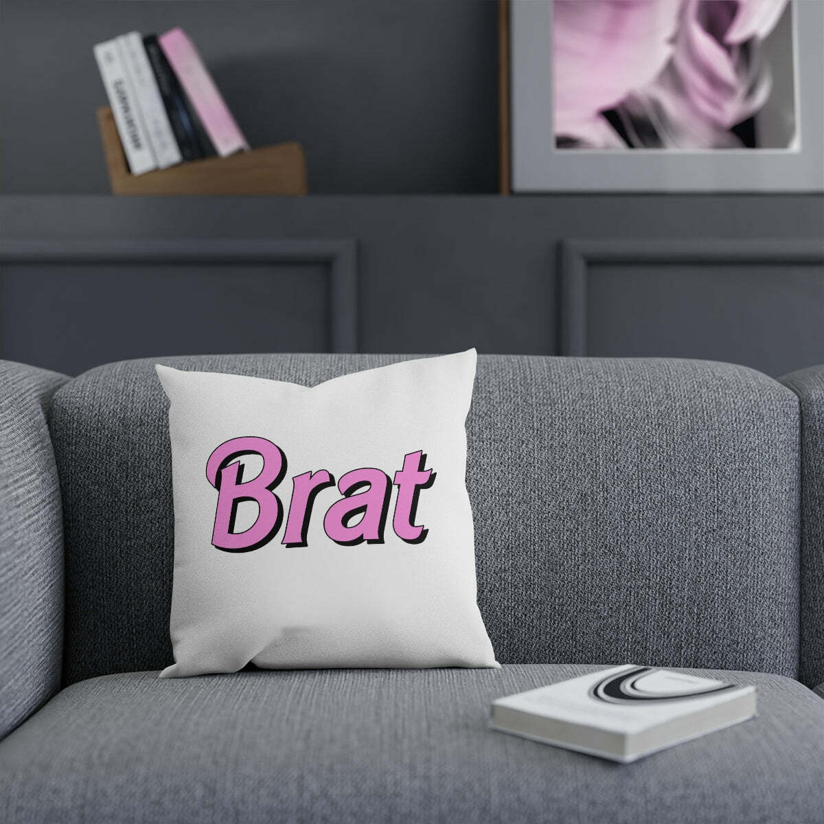 Y2K Barbie Brat Pillow Cushion - Retro 90s Grunge, Y2K Summer, Popstar & Party Outfits Decor