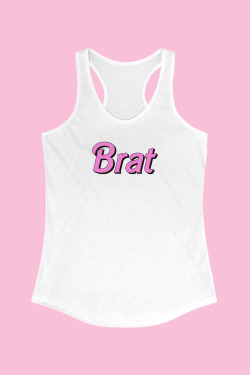 Y2K Barbie Brat Racerback Tank Top - Retro 90s Grunge, Summer Y2K Outfits, Popstar Style