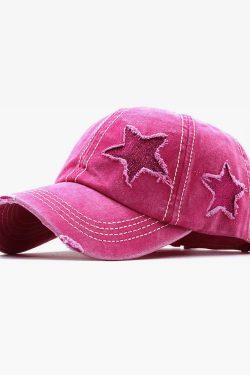 Y2K Baseball Cap - Retro 90s Grunge, Y2K Summer, Popstar, and Pastel Goth Fashion Accessory