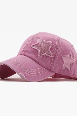 Y2K Baseball Cap - Retro 90s Grunge, Y2K Summer, Popstar, and Pastel Goth Fashion Accessory