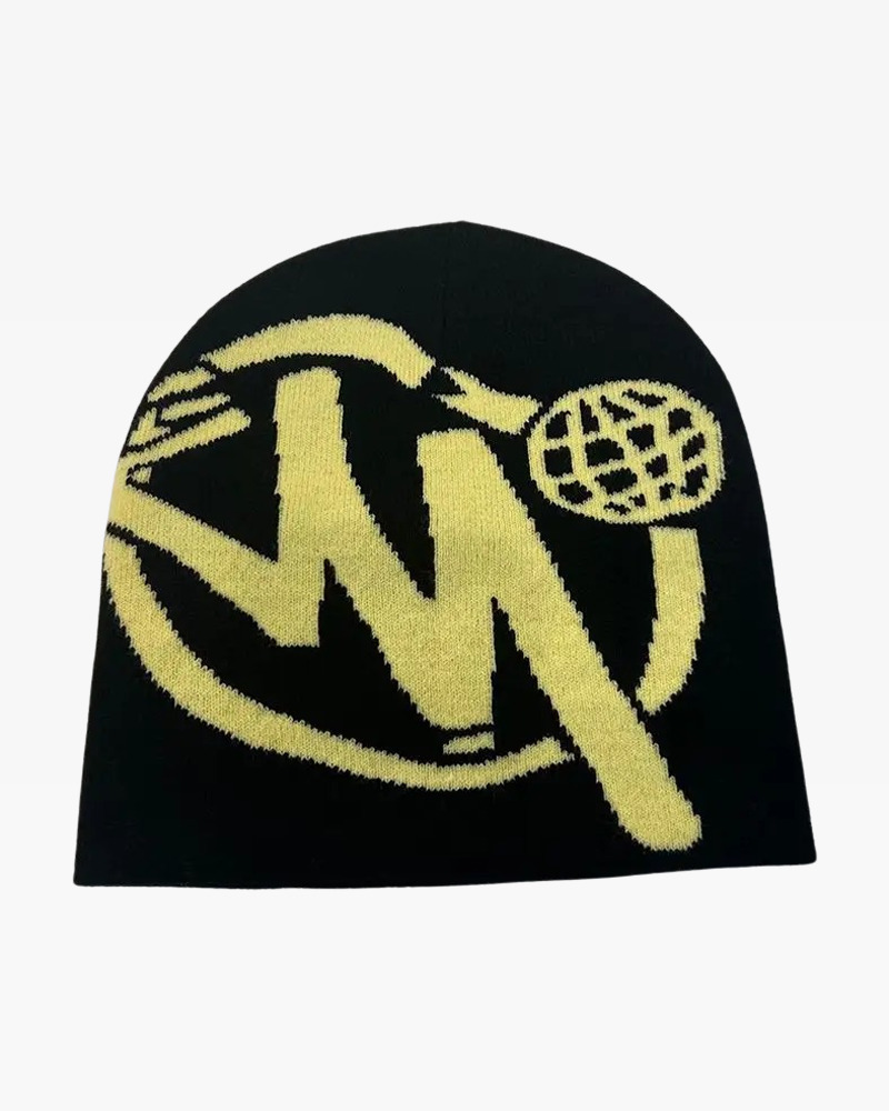 Y2K Beanie Hat - Retro 90s Grunge, Y2K Summer & Party Outfits, Gothic & Pastel Goth Style