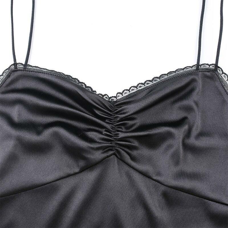 Y2K Black Bodycon Mini Dress - 90s Grunge, Retro Summer Outfit, Y2K Party & Club Fashion