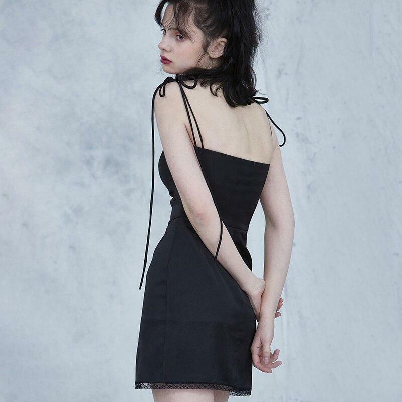 Y2K Black Bodycon Mini Dress - 90s Grunge, Retro Summer Outfit, Y2K Party & Club Fashion
