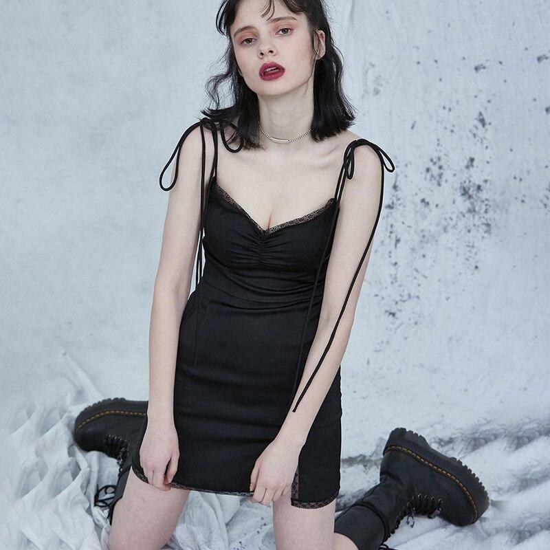 Y2K Black Bodycon Mini Dress - 90s Grunge, Retro Summer Outfit, Y2K Party & Club Fashion