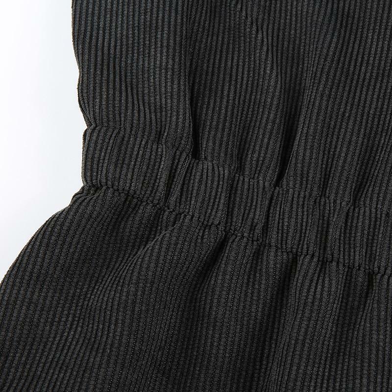 Y2K Black Button Mini Dress - 90s Grunge, Retro Summer Outfit, Y2K Party & Club Fashion