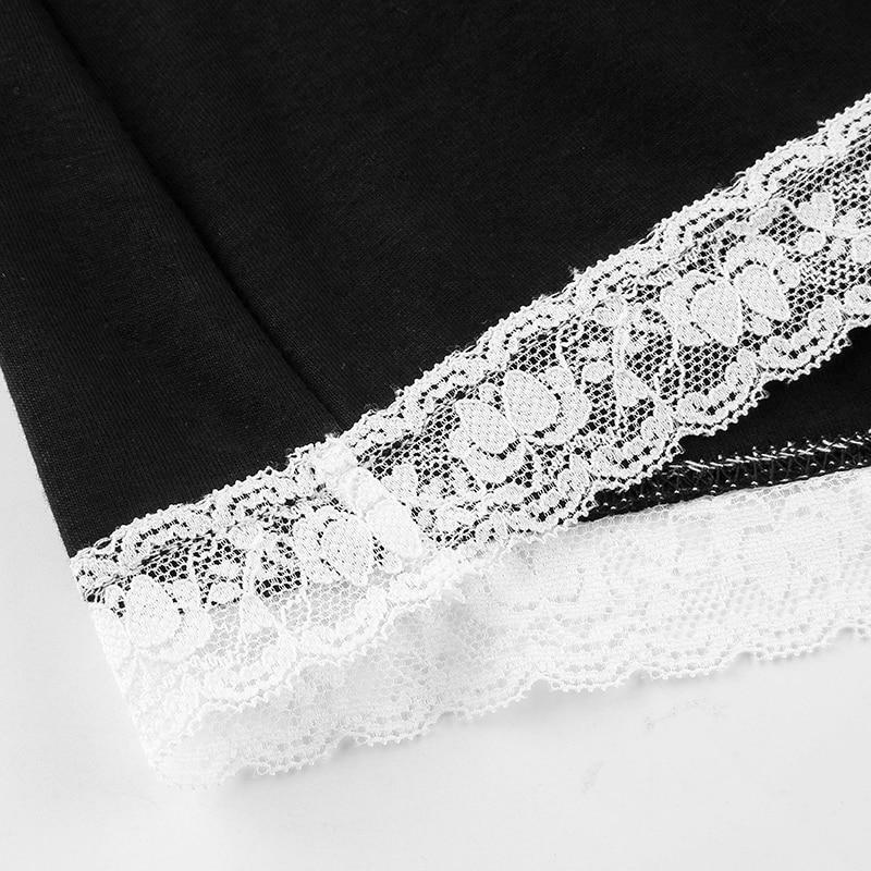 Y2K Black Lace Mini Skirt - 90s Grunge, Retro Summer Outfit, Gothic Y2K Fashion