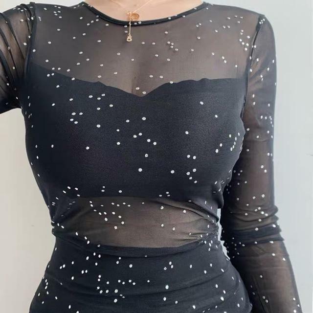 Y2K Black Shiny Mini Dress - Perfect for 90s Grunge, Retro Parties, and Summer Y2K Outfits