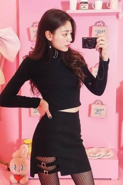 Y2K Black Skirt with Buckle - 90s Grunge, Retro, Gothic, Summer, Party, and Club Outfits