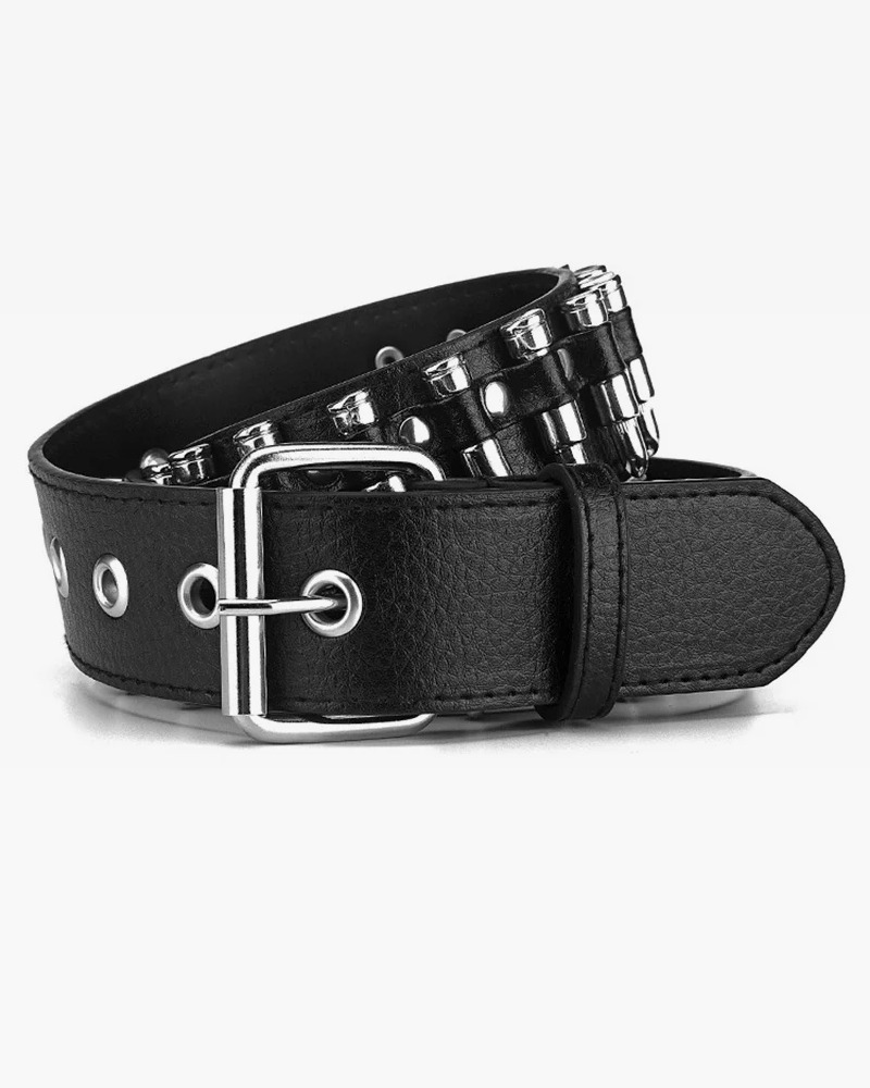 Y2K Bullet Belt - Retro 90s Grunge, Gothic, and Popstar Fashion Accessory for Y2K Outfits