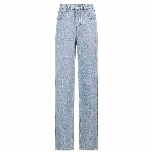 Y2K Butterfly High Waisted Jeans - 90s Grunge, Retro Summer, Y2K Club & Party Outfits