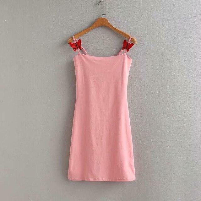 Y2K Butterfly Mini Dress - 90s Grunge, Retro Summer Outfit, Pastel Goth, Y2K Party Look