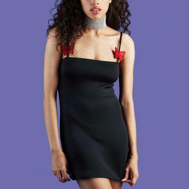 Y2K Butterfly Mini Dress - 90s Grunge, Retro Summer Outfit, Pastel Goth, Y2K Party Look