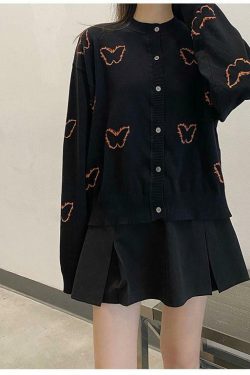 Y2K Butterfly Pattern Shirt - 90s Grunge, Retro Summer, Pastel Goth, Y2K Club & Party Outfits