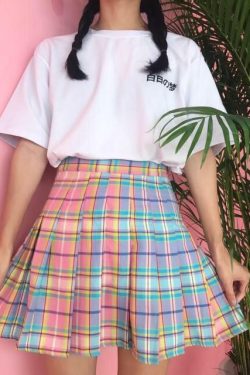 Y2K Checkered Kawaii Skirt � Perfect for 90s Grunge, Summer Outfits, and Retro Y2K Fashion