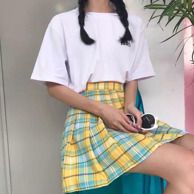 Y2K Checkered Kawaii Skirt � Perfect for 90s Grunge, Summer Outfits, and Retro Y2K Fashion