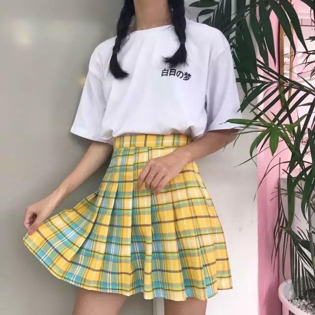 Y2K Checkered Kawaii Skirt � Perfect for 90s Grunge, Summer Outfits, and Retro Y2K Fashion