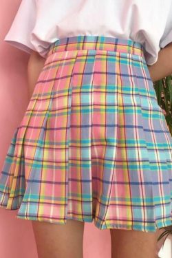 Y2K Checkered Kawaii Skirt � Perfect for 90s Grunge, Summer Outfits, and Retro Y2K Fashion
