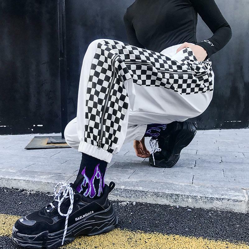 Y2K Checkered Pants - Retro 90s Grunge Summer Outfit, Perfect for Y2K Party & Club Looks