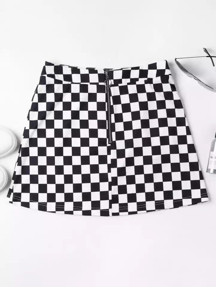 Y2K Checkered Skirt - 90s Grunge, Retro Summer Outfit, Y2K Party & Club Fashion