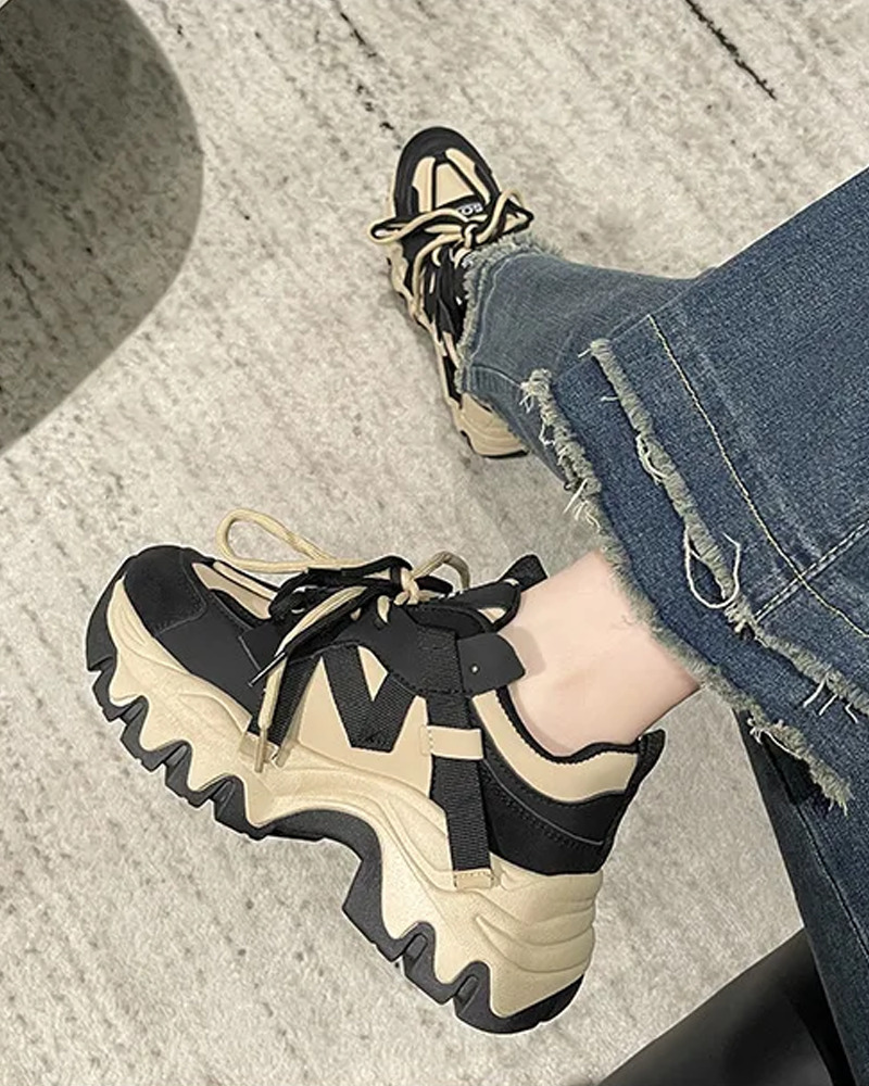 Y2K Chunky Sneakers - Retro 90s Grunge, Hip Hop, and Pastel Goth Fashion for Summer Outfits