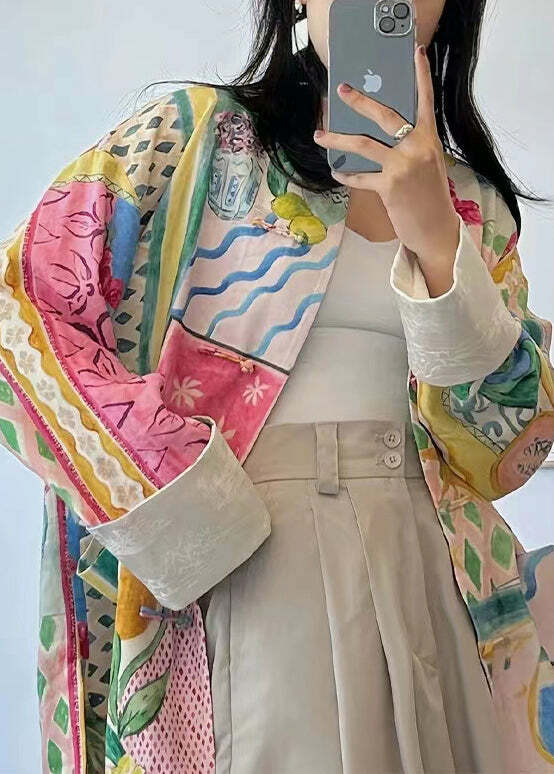 Y2K Colorblock Patchwork Cotton Top - Retro 90s Grunge, Summer Outfits, and Party Fashion