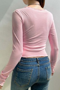 Y2K Coquette Aesthetic Lace Cardigan Top - 90s Grunge, Retro, Pastel Goth, Summer Outfits