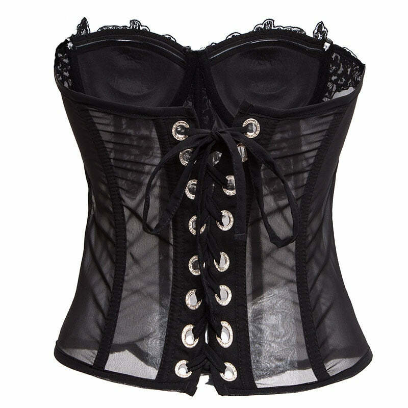 Y2K Coquette Fairycore Pink Corset Bustier Top - 90s Grunge, Retro Summer, Pastel Goth Style