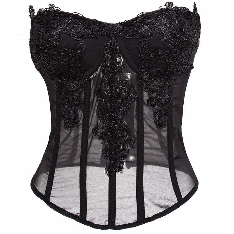 Y2K Coquette Fairycore Pink Corset Bustier Top - 90s Grunge, Retro Summer, Pastel Goth Style