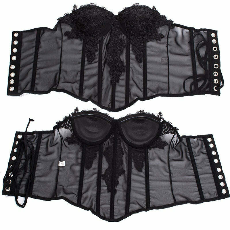 Y2K Coquette Fairycore Pink Corset Bustier Top - 90s Grunge, Retro Summer, Pastel Goth Style