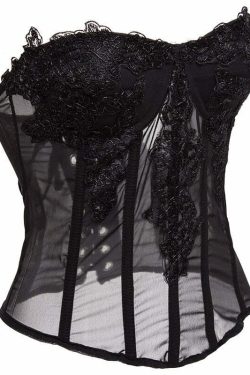 Y2K Coquette Fairycore Pink Corset Bustier Top - 90s Grunge, Retro Summer, Pastel Goth Style