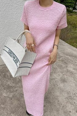 Y2K Crinkled Maxi Dress - 90s Grunge, Retro Summer Outfit, Pastel Goth, Y2K Party Fashion