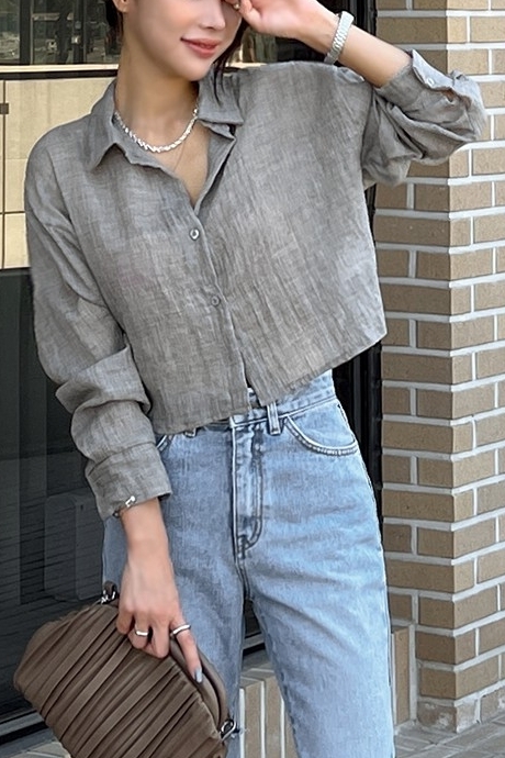 Y2K Crop Shirt - 90s Grunge, Retro Summer Outfits, Y2K Party & Club Fashion for Women