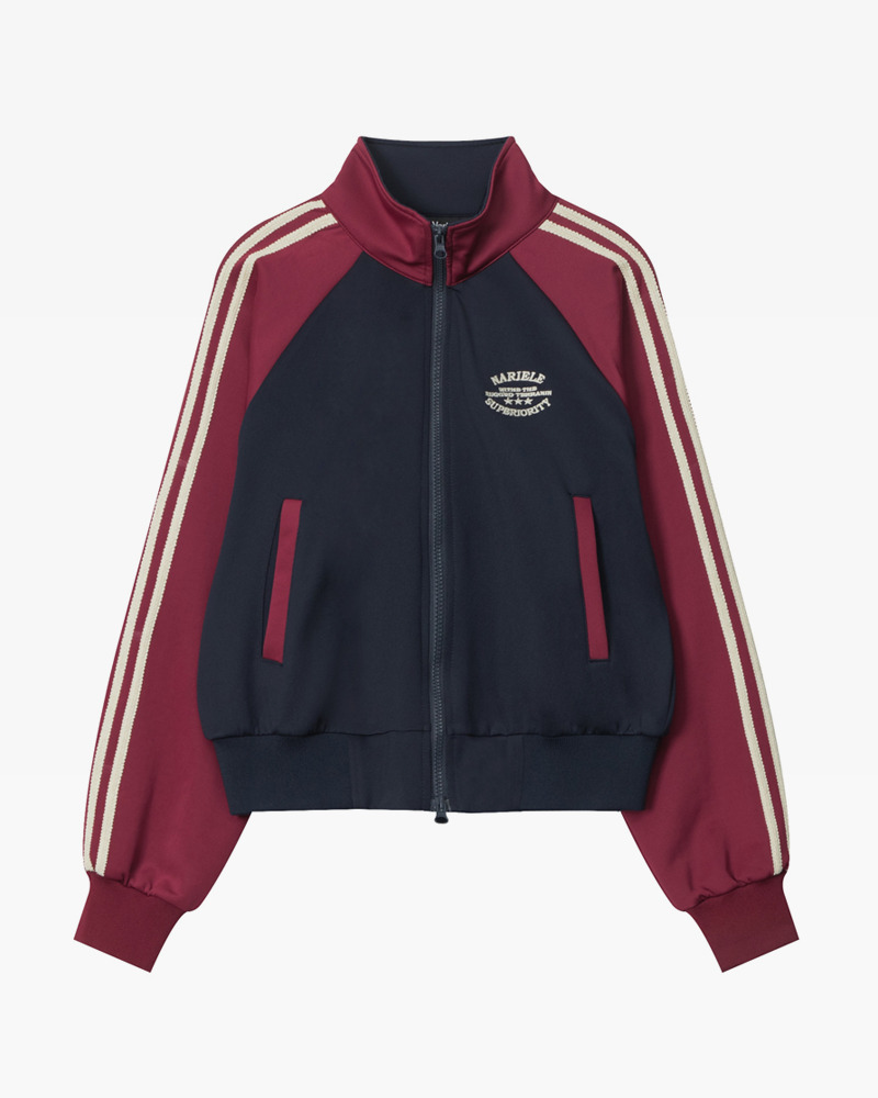 Y2K Cropped Track Jacket - 90s Grunge, Retro Summer Outfits, Y2K Club & Party Fashion