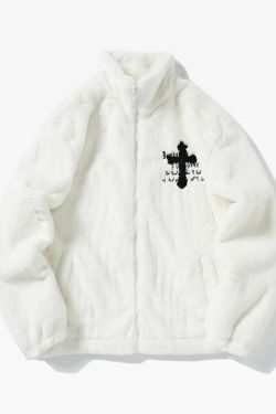 Y2K Cross Jacket - Retro 90s Grunge, Summer Y2K Outfits, Popstar & Club Fashion