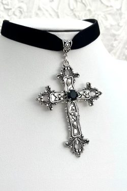 Y2K Cross Necklace - Retro 90s Grunge, Y2K Fashion, Summer Outfits, Popstar & Party Looks