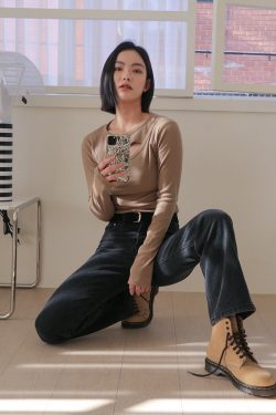 Y2K Cutout Chest Ribbed Slim Fit T-Shirt - 90s Grunge, Retro, Pastel Goth, Summer Y2K Out