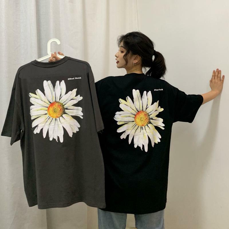 Y2K Daisy Print Shirt - Retro 90s Grunge Summer Outfit, Y2K Fashion, Baby Tees, and Clubwear